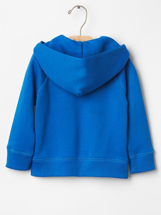 2 of 8 showing, with the color blue streak of product Logo raglan hoodie