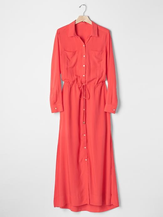 chinese dress ladies GAP Womens Maxi Shirt Dress Tea Rose XL at Amazon Women's Clothing store main image 1