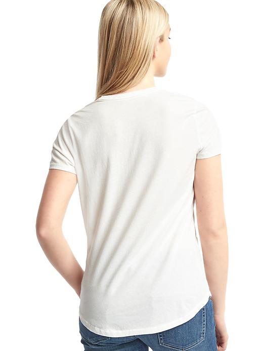 2 of 8 showing, with the color white of product Gap x GLAAD logo tee