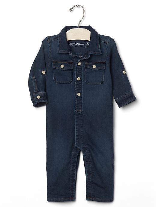 Image number 3 showing, Supersoft Denim One-Piece