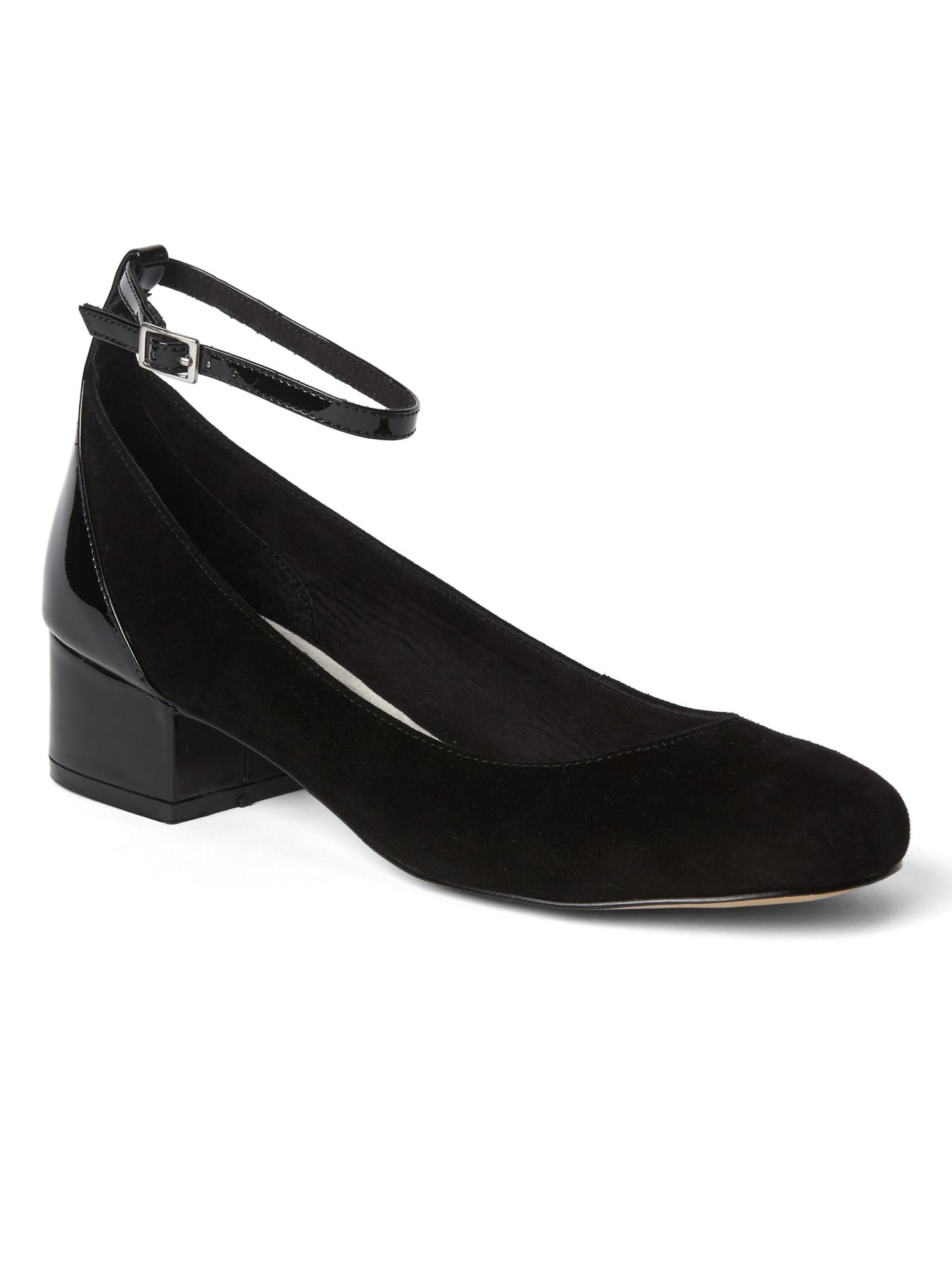 Женские туфли Gap Ankle-strap block heel, цвет: Чёрный