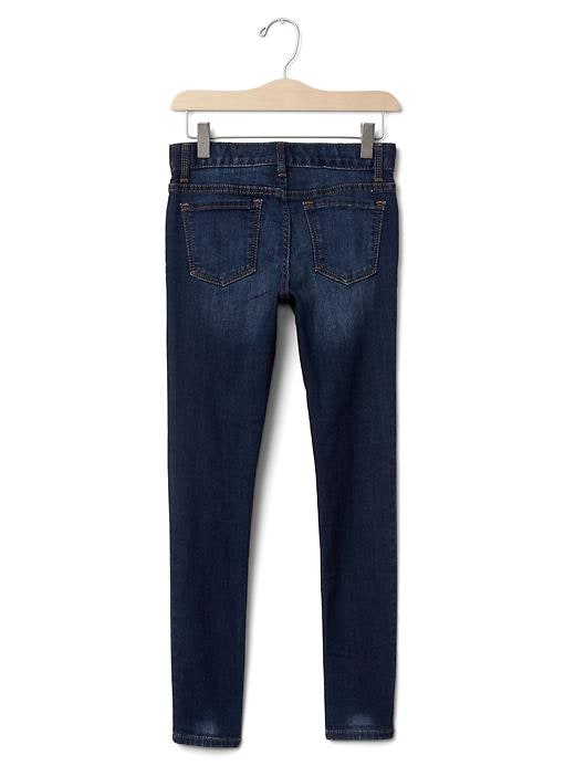 2 of 8 showing, with the color dark wash of product Kids Super Skinny Jeans with Fantastiflex