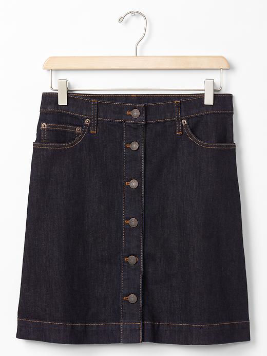 Image number 6 showing, 1969 stretch denim mini skirt
