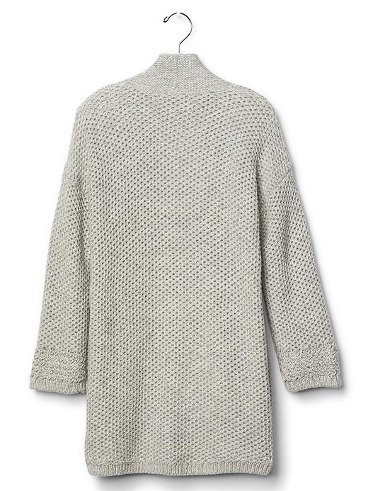 2 of 8 showing, with the color grey heather of product Open kimono cardigan