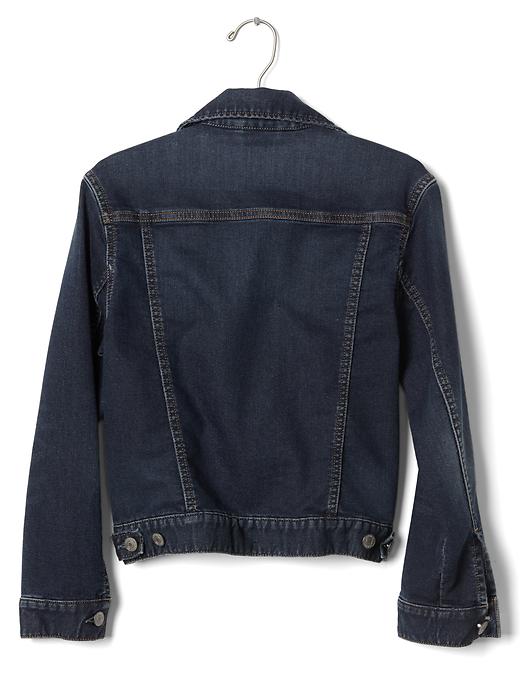 2 of 8 showing, with the color denim of product Kids Icon Denim Jacket