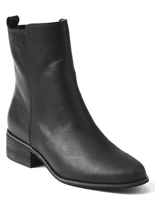 1 of 8 showing, with the color black of product Side-zip boots