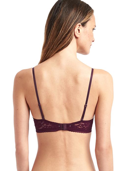 2 of 8 showing, with the color tuscan red of product Super soft lace demi bra