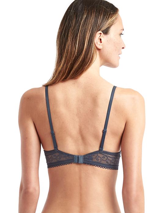 2 of 8 showing, with the color deep sailor blue of product Lace t-shirt bra
