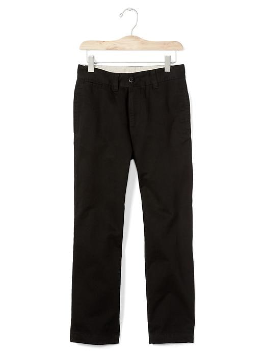 1 of 8 showing, with the color true black of product Kids Stain-Resistant Reinforced Relaxed Pants