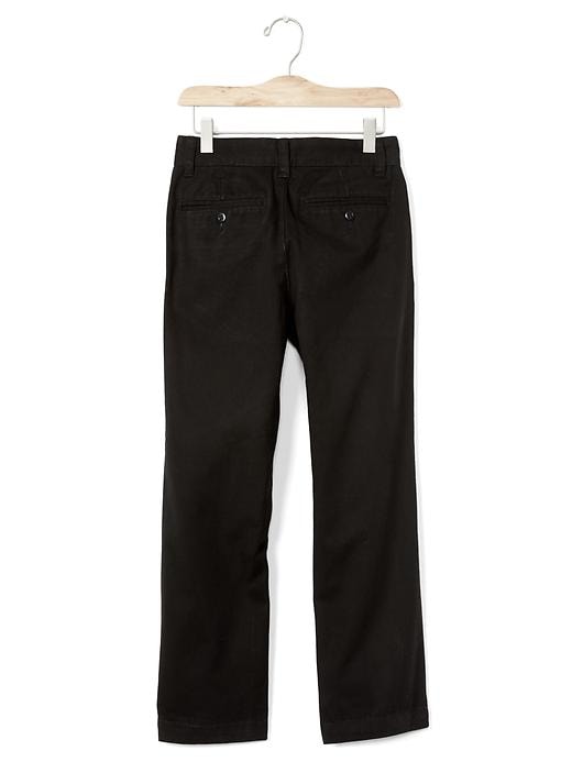 2 of 8 showing, with the color true black of product Kids Stain-Resistant Reinforced Relaxed Pants