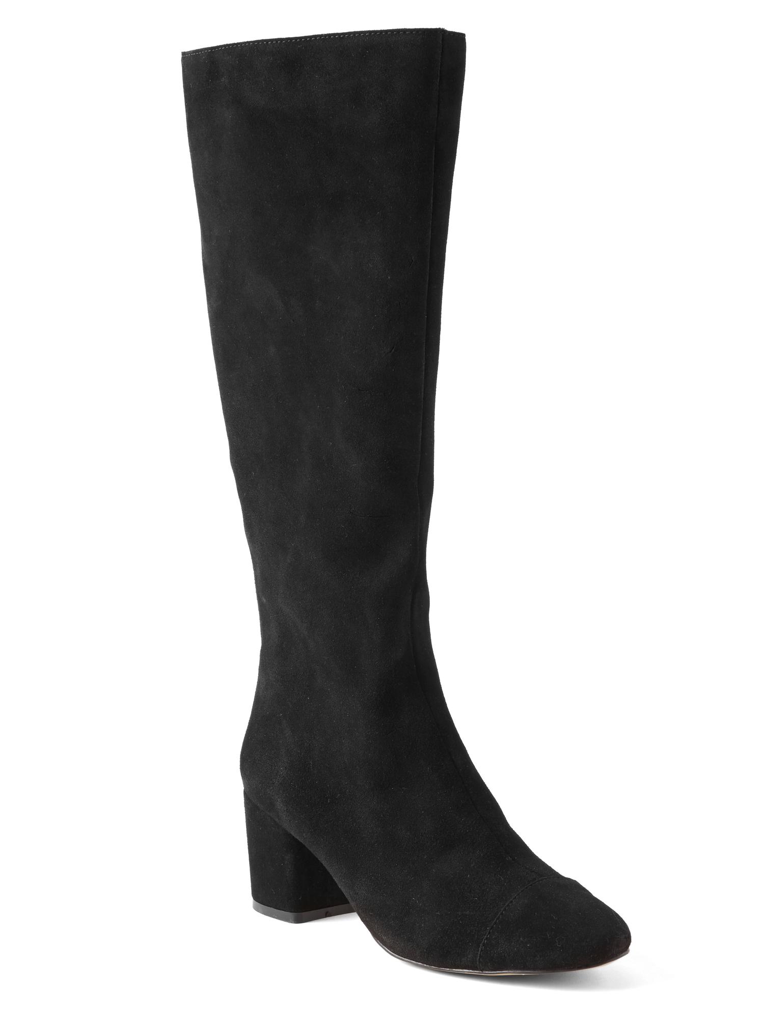 Женские ботинки Gap Suede high, цвет: Чёрный