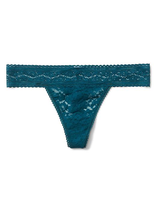 1 of 8 showing, with the color savvy teal of product Supersoft lace thong