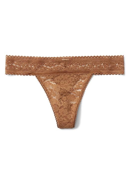 Image number 5 showing, Supersoft lace thong
