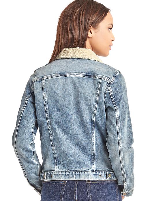 Image number 2 showing, 1969 sherpa denim jacket