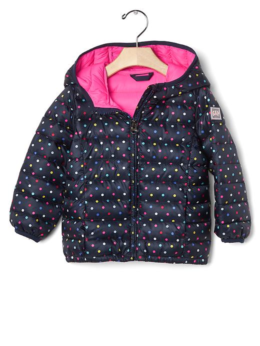 1 of 8 showing, with the color mix dot print of product ColdControl Lite puffer quilted jacket