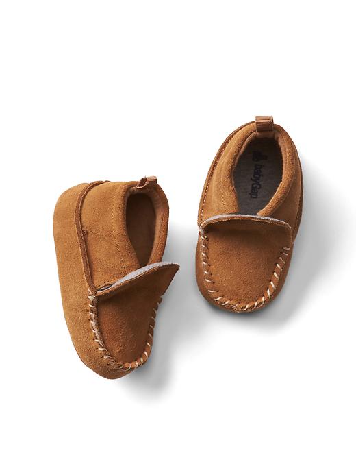 1 of 8 showing, with the color deerfield of product Suede slip-on booties