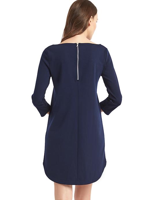 2 of 8 showing, with the color dark night of product Boatneck shift dress