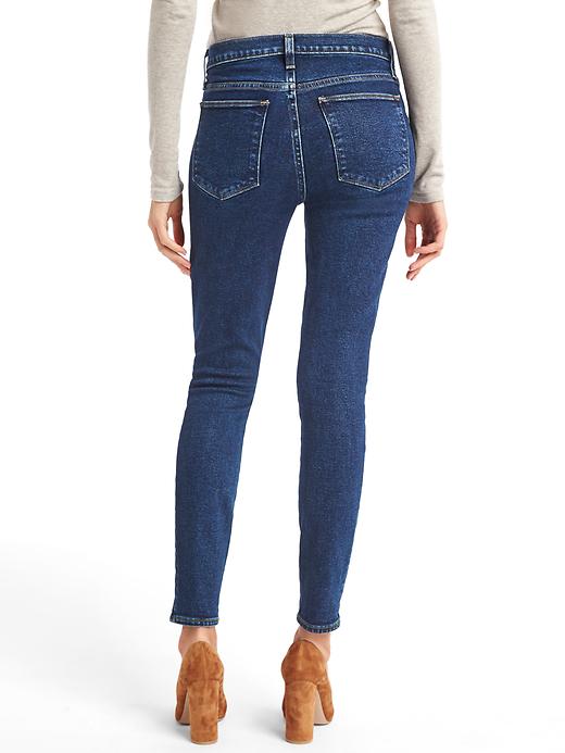 2 of 8 showing, with the color dark night of product High rise true skinny jeans