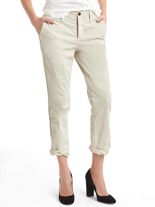 View large product image 1 of 1. Girlfriend Twill Stripe Chinos