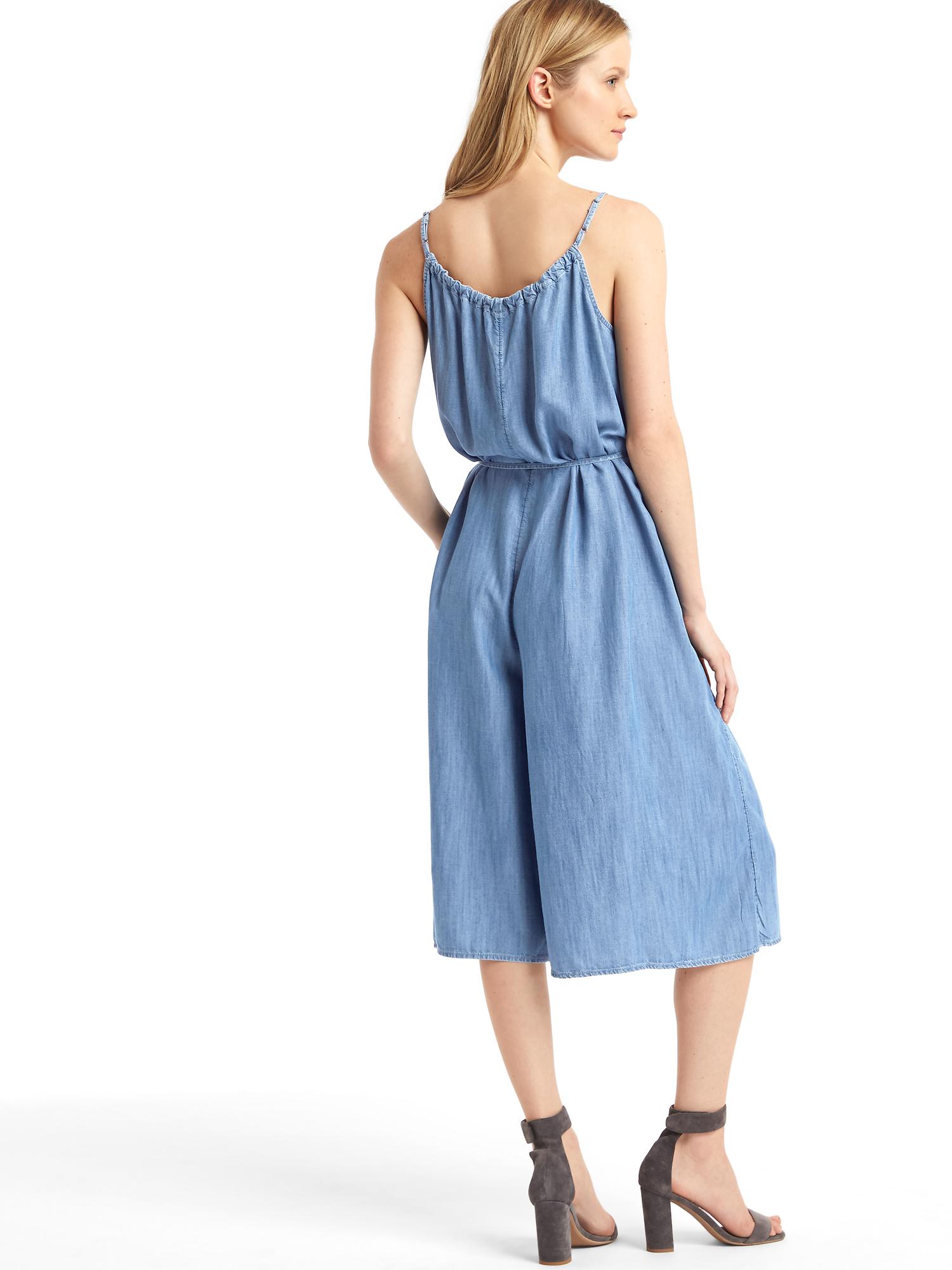 Женский комбинезон Gap Tencel широкий свободного кроя — фото 2