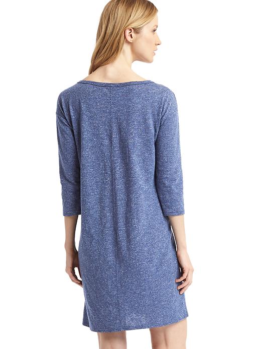 2 of 8 showing, with the color pangea blue of product Slub t-shirt dress