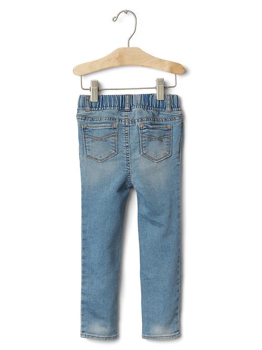 2 of 8 showing, with the color denim of product 1969 super soft indigo pull-on legging jeans