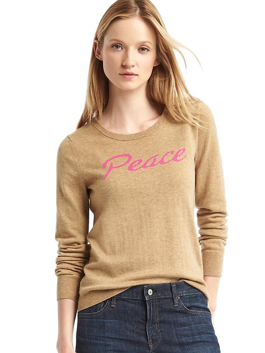 Intarsia word sweater Gap
