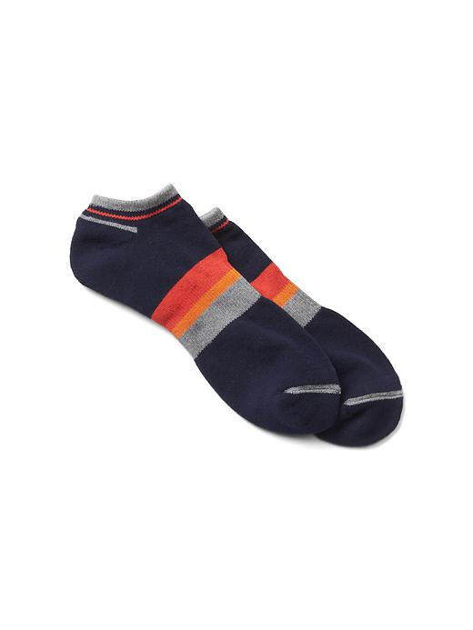 View large product image 1 of 1. Varsity stripe ankle socks