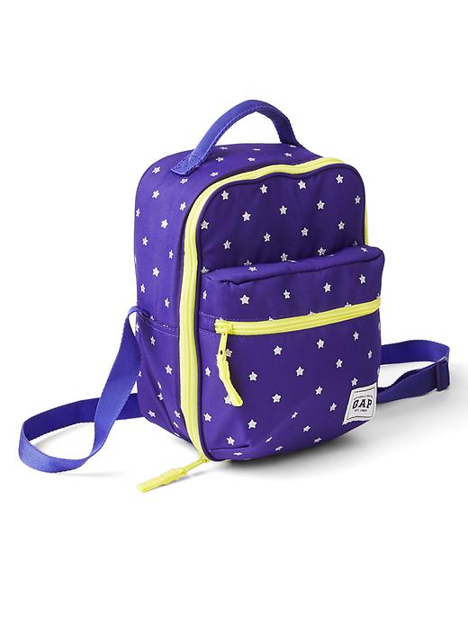 1 of 8 showing, with the color purple power of product Print lunch bag