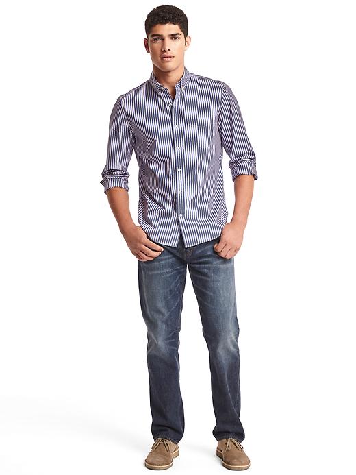 Image number 3 showing, True wash stripe slim fit shirt