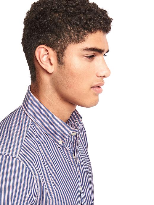 Image number 5 showing, True wash stripe slim fit shirt