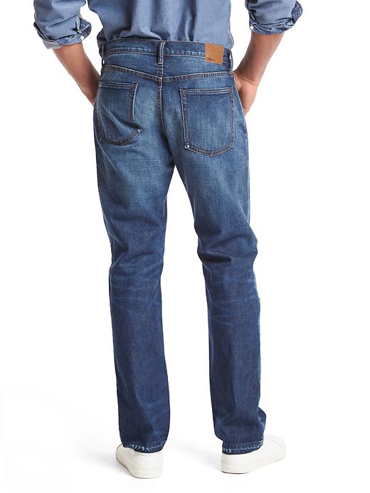 2 of 8 showing, with the color dark indigo of product ORIGINAL 1969 straight fit jeans
