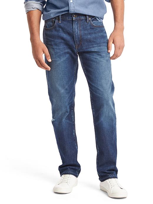 1 of 8 showing, with the color dark indigo of product ORIGINAL 1969 straight fit jeans