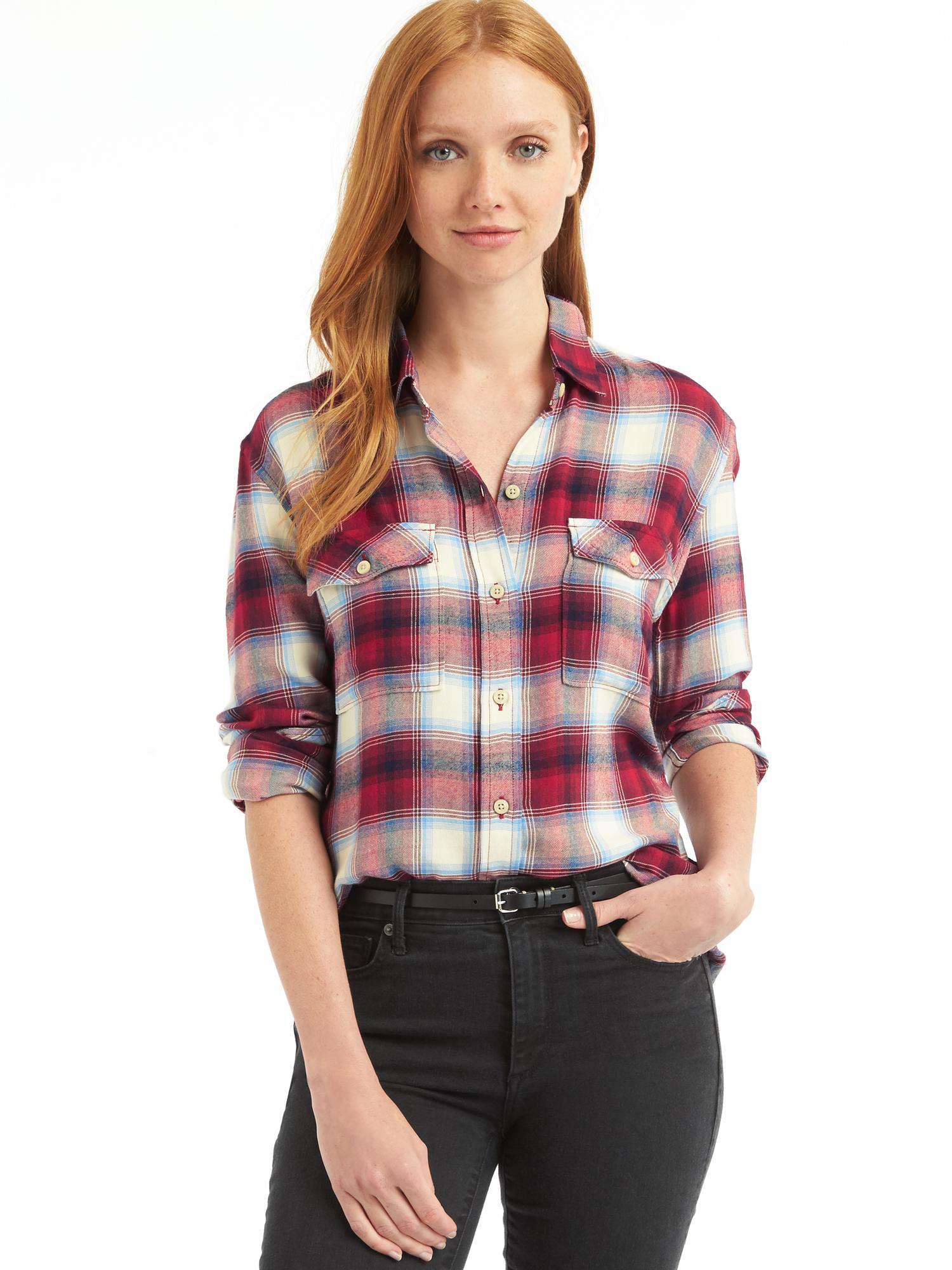 Gap pendleton boyfriend shirt outlet
