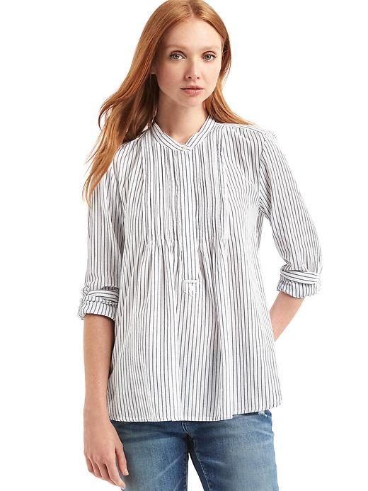 1 of 8 showing, with the color white stripe of product Pintuck popover