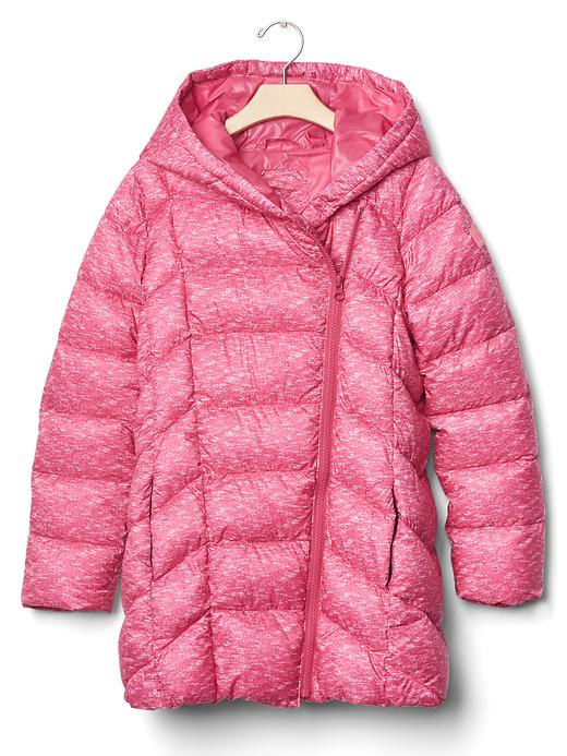 1 of 8 showing, with the color royal fuchsia of product GapFit kids heather puffer parka