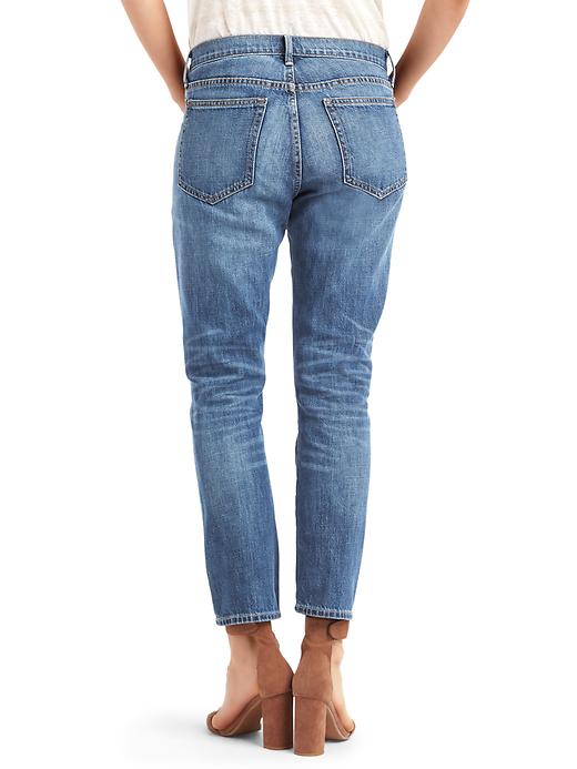 2 of 8 showing, with the color medium indigo of product ORIGINAL 1969 boyfriend jeans