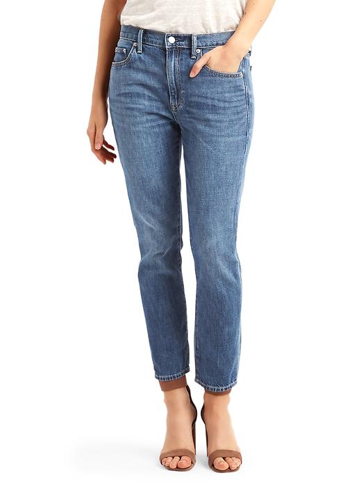 1 of 8 showing, with the color medium indigo of product ORIGINAL 1969 boyfriend jeans