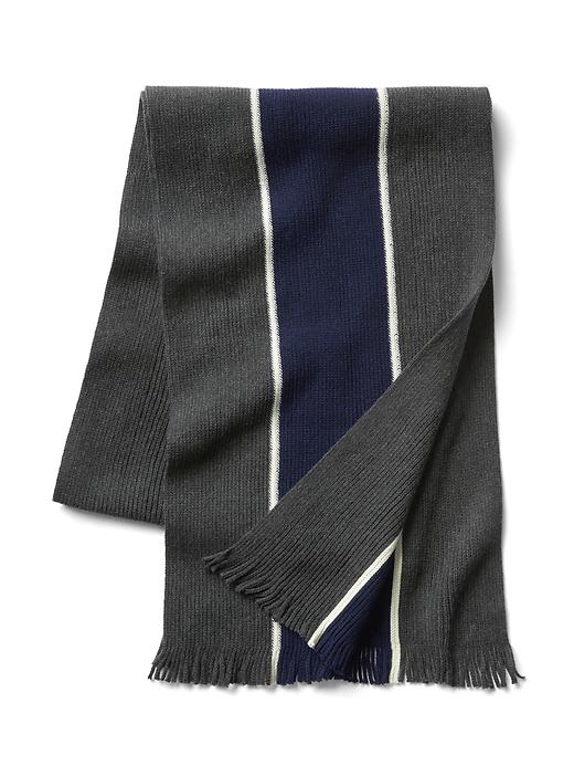 1 of 8 showing, with the color charcoal gray of product Print scarf