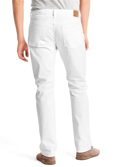 2 of 8 showing, with the color white of product Slim fit jeans (stretch)