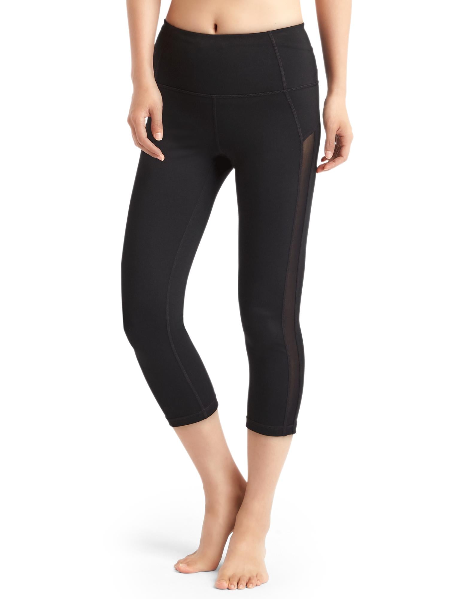 GapFit Blackout Technology meshstripe high rise capris Gap