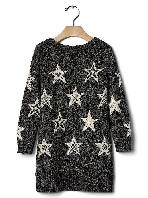 2 of 8 showing, with the color true black of product Star marled sweater dress