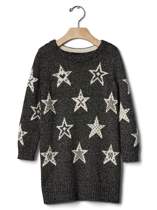 1 of 8 showing, with the color true black of product Star marled sweater dress