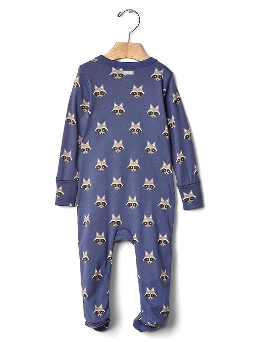 2 of 8 showing, with the color raccoon of product Raccoon footed one-piece