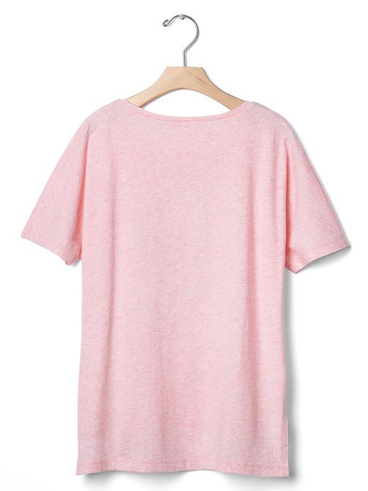 2 of 8 showing, with the color classic pink of product Embellished dolman tee