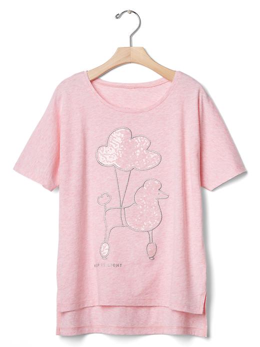 1 of 8 showing, with the color classic pink of product Embellished dolman tee