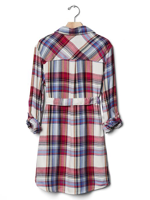 plaid shirt dress with belt Plaid Shirt Dress W/ Belt