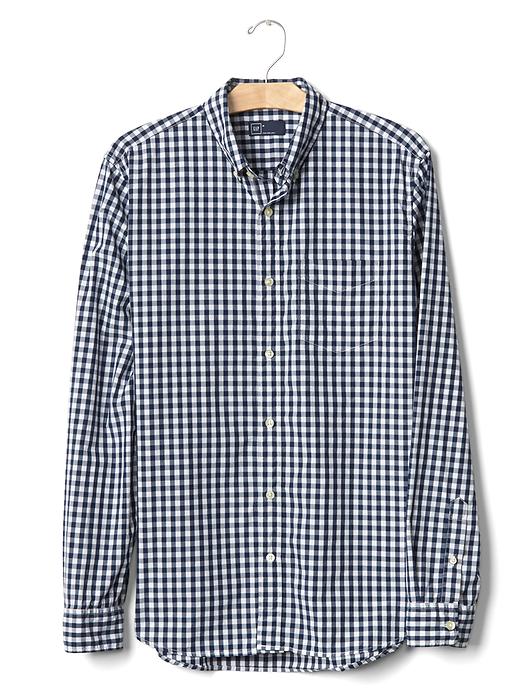 True wash poplin gingham standard fit shirt | Gap