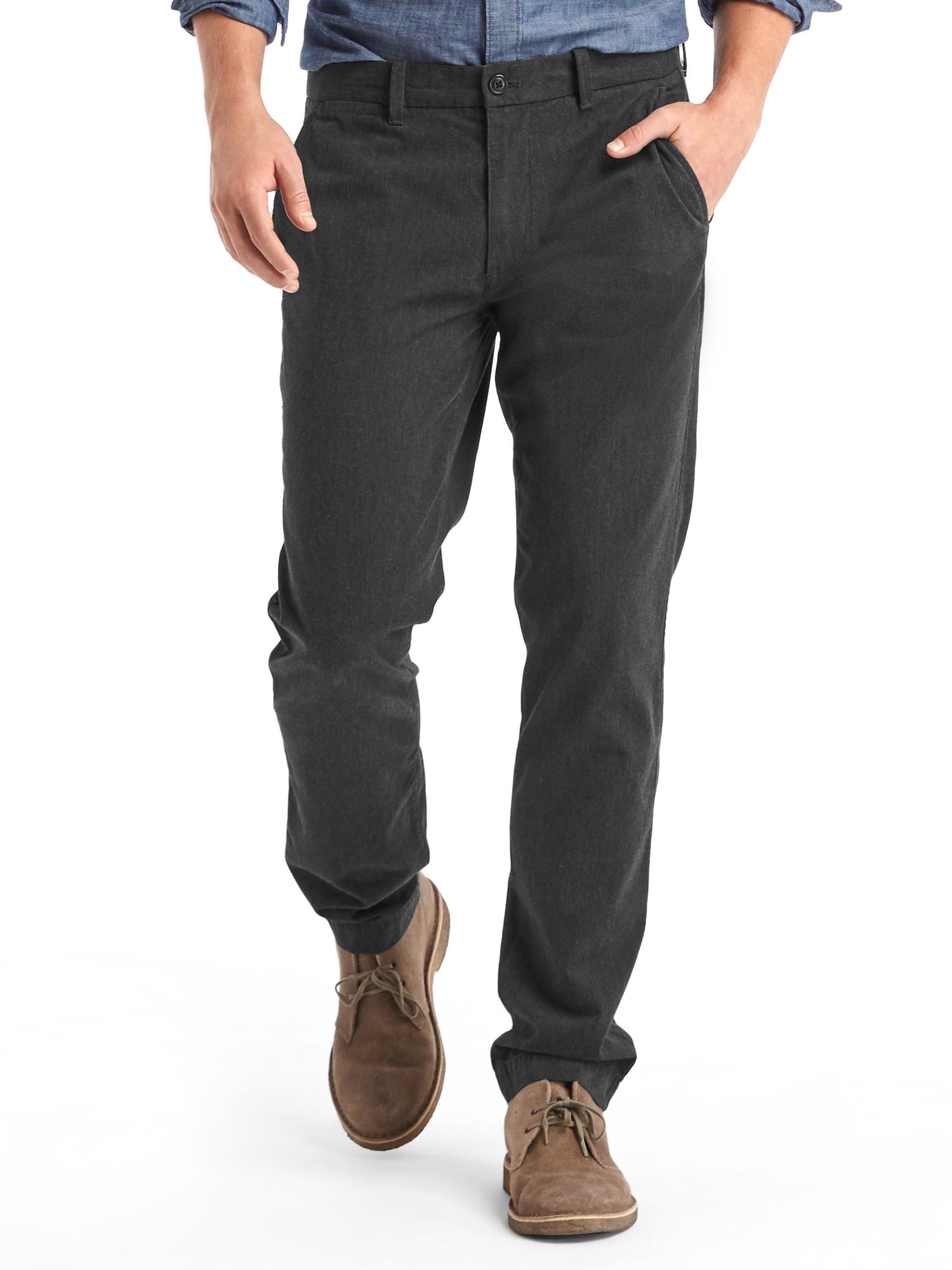Pantalon Chino GAP Homme - Taille 40x32 - Slim Fit Stretch - Couleur Maple Sugar