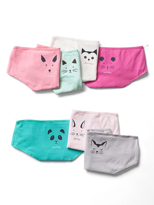 1 of 8 showing, with the color multi of product Animal days-of-the-week hipsters (7-pack)